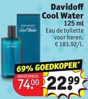 Promoties Davidoff coolwater edt - Davidoff - Geldig van 28/05/2024 tot 09/06/2024 bij Kruidvat