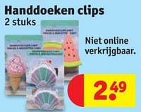 Promoties Handdoeken clips - Huismerk - Kruidvat - Geldig van 28/05/2024 tot 09/06/2024 bij Kruidvat