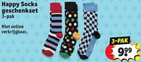 Promoties Happy socks geschenkset - Happy Socks - Geldig van 28/05/2024 tot 09/06/2024 bij Kruidvat