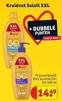 Promoties Kids sunmilk 50+ xxl - Huismerk - Kruidvat - Geldig van 28/05/2024 tot 09/06/2024 bij Kruidvat