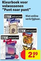 Promoties Kleurboek voor volwassenen punt naar punt - Huismerk - Kruidvat - Geldig van 28/05/2024 tot 09/06/2024 bij Kruidvat