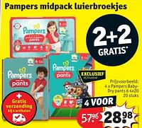 Promoties Pampers baby dry pants - Pampers - Geldig van 28/05/2024 tot 09/06/2024 bij Kruidvat