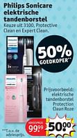 Promoties Philips elektrische tandenborstel protection clean roze - Philips - Geldig van 28/05/2024 tot 09/06/2024 bij Kruidvat