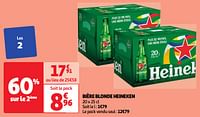 Promotions Bière blonde heineken - Heineken - Valide de 28/05/2024 à 03/06/2024 chez Auchan Ronq
