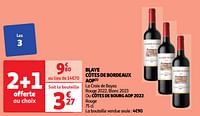 Promotions Blaye côtes de bordeaux aop la croix de bayas rouge - Vins rouges - Valide de 28/05/2024 à 03/06/2024 chez Auchan Ronq