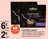 Promotions Café moulu lavazza - Lavazza - Valide de 28/05/2024 à 08/06/2024 chez E.Leclerc