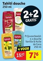 Promoties Douche vanille + huile de coco - Palmolive Tahiti - Geldig van 28/05/2024 tot 09/06/2024 bij Kruidvat