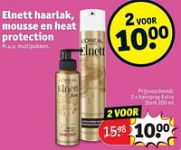 Promoties Elnett hairspray extra sterk - L'Oreal Paris - Geldig van 28/05/2024 tot 09/06/2024 bij Kruidvat
