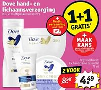 Promoties Handcrème essential - Dove - Geldig van 28/05/2024 tot 09/06/2024 bij Kruidvat
