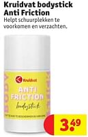 Promoties Kruidvat bodystick anti friction - Huismerk - Kruidvat - Geldig van 28/05/2024 tot 09/06/2024 bij Kruidvat