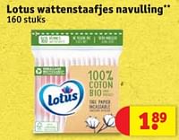 Promoties Lotus wattenstaafjes navulling - Lotus Nalys - Geldig van 28/05/2024 tot 09/06/2024 bij Kruidvat