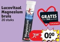 Promoties Lucovitaal magnesium bruis - Lucovitaal - Geldig van 28/05/2024 tot 09/06/2024 bij Kruidvat