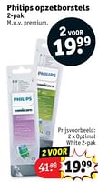 Promoties Optimal white - Philips - Geldig van 28/05/2024 tot 09/06/2024 bij Kruidvat