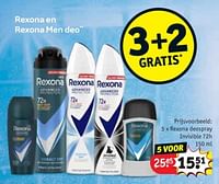 Promoties Rexona deospray invisible 72h - Rexona - Geldig van 28/05/2024 tot 09/06/2024 bij Kruidvat