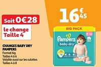 Promoties Changes baby dry pampers - Pampers - Geldig van 28/05/2024 tot 03/06/2024 bij Auchan