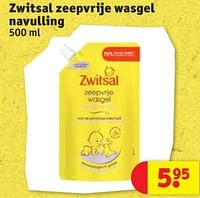 Promoties Zwitsal zeepvrije wasgel navulling - Zwitsal - Geldig van 28/05/2024 tot 09/06/2024 bij Kruidvat