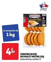 Promoties Cordons bleus de poulet maître coq - Maitre Coq - Geldig van 28/05/2024 tot 03/06/2024 bij Auchan