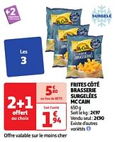 Promoties Frites côté brasserie surgelées mc cain - Mc Cain - Geldig van 28/05/2024 tot 03/06/2024 bij Auchan