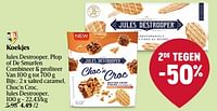 Promoties Koekjes salted caramel, choc`n croc, jules destroope - Jules Destrooper - Geldig van 30/05/2024 tot 05/06/2024 bij Delhaize
