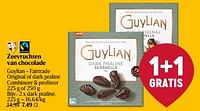 Promoties Zeevruchten van chocolade guylian dark praliné - Guylian - Geldig van 30/05/2024 tot 05/06/2024 bij Delhaize