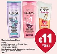 Promoties Elsève glansgevende shampoo met parelpoeder, nutri-gloss - L'Oreal Paris - Geldig van 30/05/2024 tot 05/06/2024 bij Delhaize
