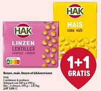 Promoties Linzen - Hak - Geldig van 30/05/2024 tot 05/06/2024 bij Delhaize