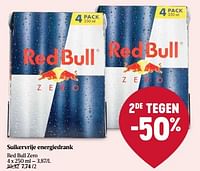 Promoties Suikervrije energiedrank red bull zero - Red Bull - Geldig van 30/05/2024 tot 05/06/2024 bij Delhaize