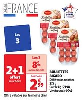 Promotions Boulettes bigard - Bigard - Valide de 28/05/2024 à 03/06/2024 chez Auchan Ronq