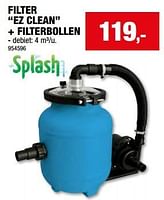 Promoties Filter ez clean + filterbollen - Splash - Geldig van 29/05/2024 tot 09/06/2024 bij Hubo
