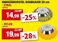 Promoties Onkruidborstel bosmaaier staal - Huismerk - Hubo  - Geldig van 29/05/2024 tot 09/06/2024 bij Hubo