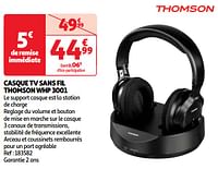 Promoties Casque tv sans fil thomson whp 3001 - Thomson - Geldig van 28/05/2024 tot 16/06/2024 bij Auchan