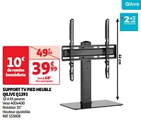 Promoties Support tv pied meuble qilive q1393 - Qilive - Geldig van 28/05/2024 tot 16/06/2024 bij Auchan