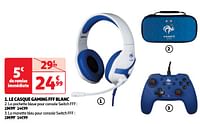 Promotions Le casque gaming fff blanc - Produit Maison - Auchan Ronq - Valide de 28/05/2024 à 16/06/2024 chez Auchan Ronq