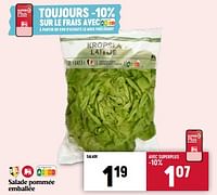 Promotions Salade pommée emballée - Produit Maison - Delhaize - Valide de 30/05/2024 à 05/06/2024 chez Delhaize