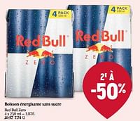 Promotions Boisson énergisante sans sucre red bull zero - Red Bull - Valide de 30/05/2024 à 05/06/2024 chez Delhaize