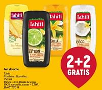 Promotions Tahiti à l’huile de coco 100% naturelle, citron - Palmolive Tahiti - Valide de 30/05/2024 à 05/06/2024 chez Delhaize