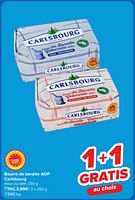 Promotions Beurre de baratte aop carlsbourg - Carlsbourg - Valide de 29/05/2024 à 10/06/2024 chez Carrefour