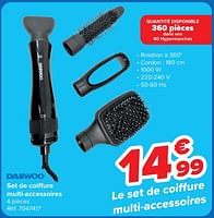 Promotions Daewoo set de coiffure multi-accessoires - Daewoo - Valide de 29/05/2024 à 10/06/2024 chez Carrefour