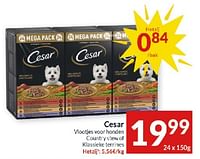 Promoties Cesar vlootjes voor honden country stew of klassieke terrines - Cesar - Geldig van 28/05/2024 tot 02/06/2024 bij Intermarche
