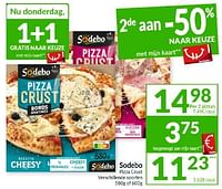Promoties Sodebo pizza crust - Sodebo - Geldig van 28/05/2024 tot 02/06/2024 bij Intermarche