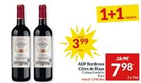 Promoties Aop bordeaux cétes de blaye chateau fombrion rood - Rode wijnen - Geldig van 28/05/2024 tot 02/06/2024 bij Intermarche