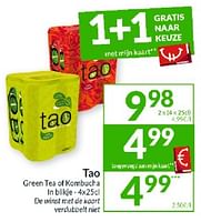 Promoties Tao green tea of kombucha - Tao - Geldig van 28/05/2024 tot 02/06/2024 bij Intermarche