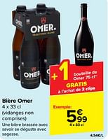 Promotions Bière omer - Omer - Valide de 29/05/2024 à 10/06/2024 chez Carrefour