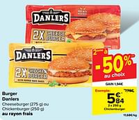Promotions Chickenburger - Danlers - Valide de 29/05/2024 à 10/06/2024 chez Carrefour
