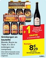 Promotions Grimbergen double - Grimbergen - Valide de 29/05/2024 à 10/06/2024 chez Carrefour