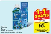 Promotions Adoucissant envolée d’air collection bien-être - Lenor - Valide de 29/05/2024 à 10/06/2024 chez Carrefour