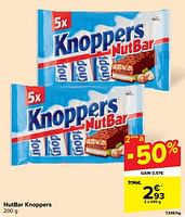 Promotions Nutbar knoppers - Knoppers - Valide de 29/05/2024 à 10/06/2024 chez Carrefour