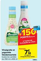 Promotions Vinaigrette fines herbes - Vandemoortele - Valide de 29/05/2024 à 10/06/2024 chez Carrefour