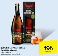 Promotions Coffret brasil rhum edition duvel barrel aged - Duvel - Valide de 29/05/2024 à 10/06/2024 chez Carrefour