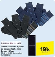 Promotions Coffret cadeau de 4 paires de chaussettes homme tommy hilfi ger - Tommy Hilfiger - Valide de 29/05/2024 à 10/06/2024 chez Carrefour